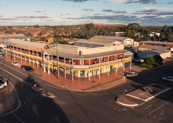 The Great Western Hotel on the corner of Barrier Highway and Linsley Street, Cobar